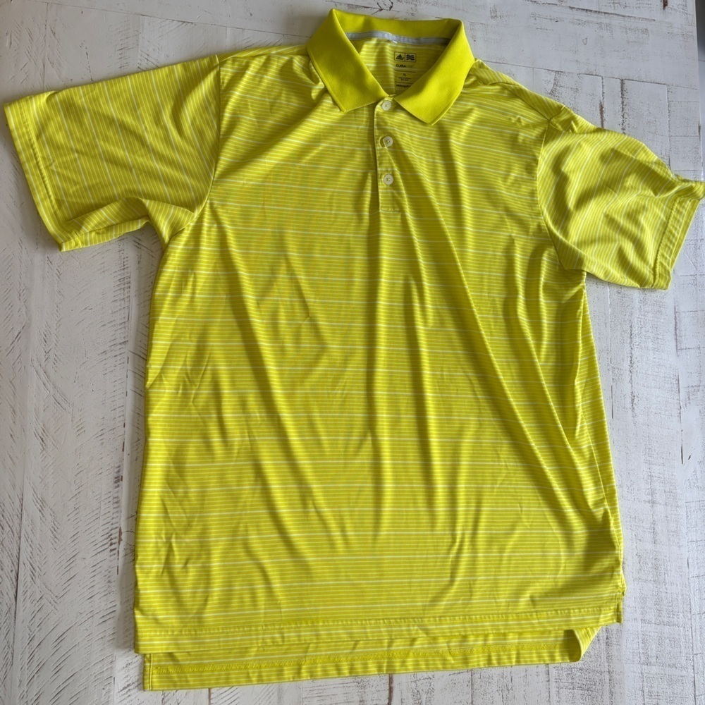 Adidas Men's Yellow Polo Shirt -Xl - Picture 3 of 11